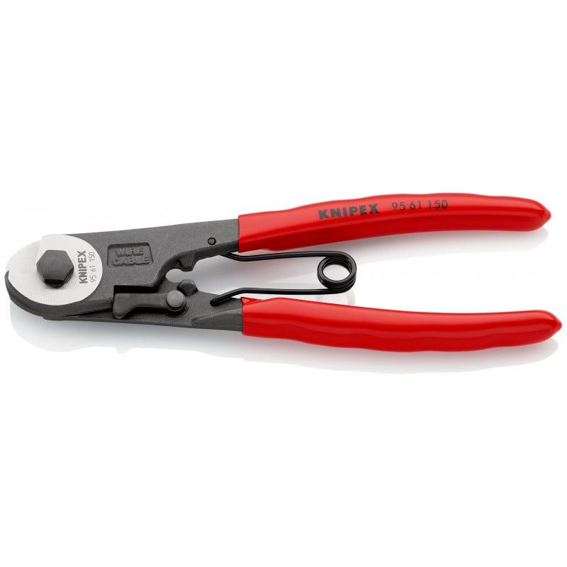 Coupe-câbles acier Bowden 150mm Ø3mm - Gainage PVC - KNIPEX | 9561150_0