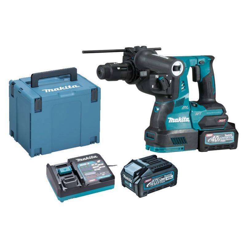 Perforateur sds sansfil MAKITA hr002gm202 40 v  2 batteries 4 ah  chargeur  coffret makpac_0