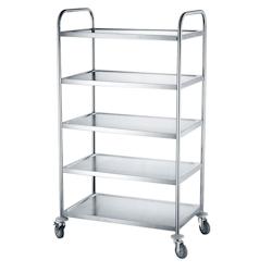 Chariot de Service Inox 5 Plateaux - HENDI - inox 810125_0