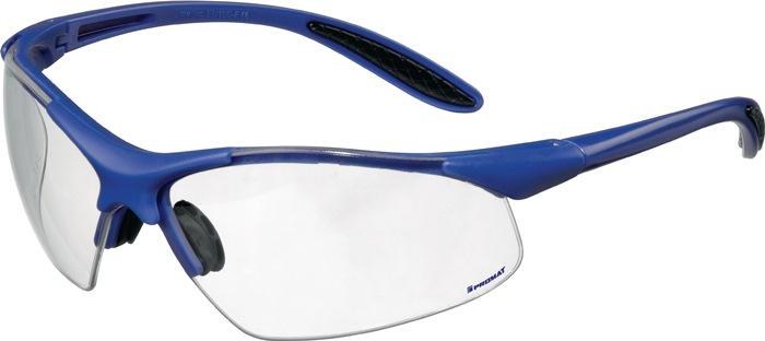 Lunettes de protection DAYLIGHT PREMIUM EN 166 branches bleu foncé, verres transparents polycarbonate PROMAT_0