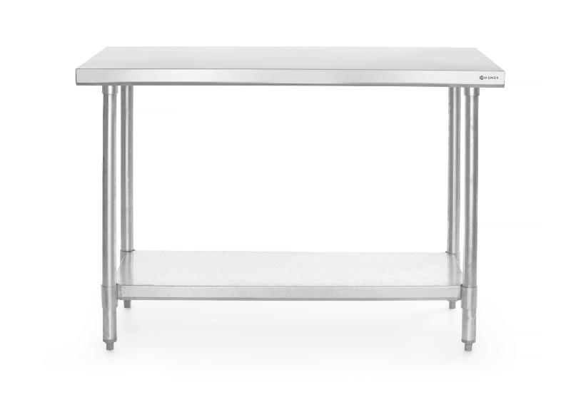 Table de travail professionnelle en inox avec étagère 1200x600x880 mm - 812457_0