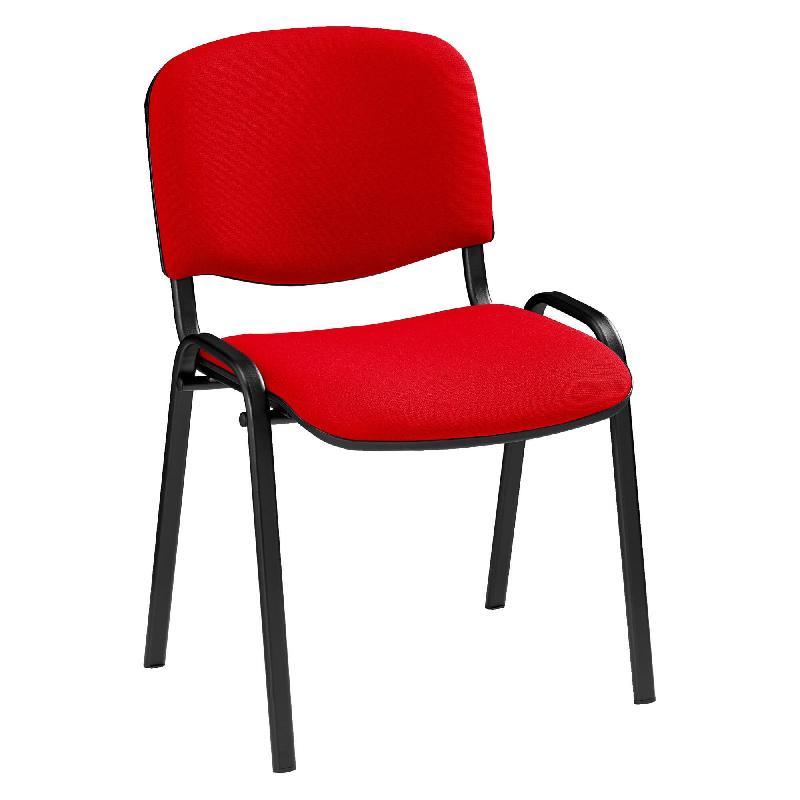 Chaise de réunion en tissu – M2 Rouge_0