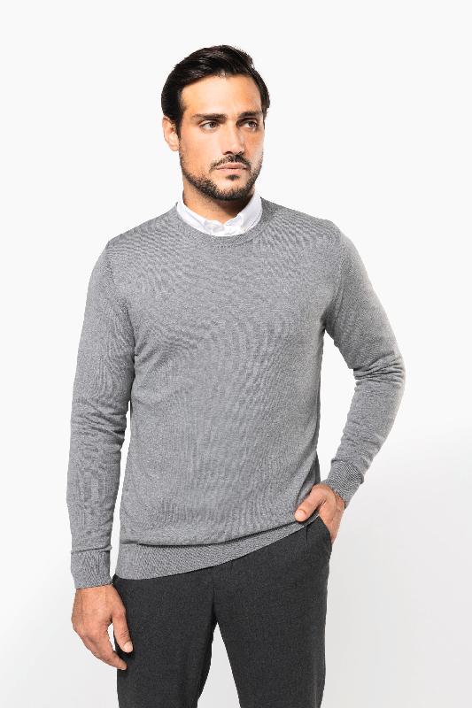 Pull Supima col rond homme -  Réf: PK900_0