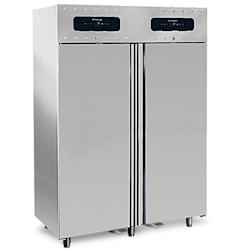 Virtus group Réfrigérateur 700+700 litres en inox à 2 températures GN 2/1,  2°/+8°C| 10°/ 22°C  Virtus - 0698142500481_0