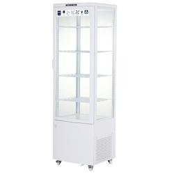 METRO PROFESSIONAL GGC3235 Vitrine réfrigérée, 51,5 x 48,5 x 169 cm, 235 L, 4 étagères réglables, avec 4 roulettes, blanc - blanc verre 4337255249882_0