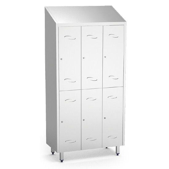 Armoire vestiaire avec 6 petits compartiments, H=2010 mm VIRTUS GBC0003_0