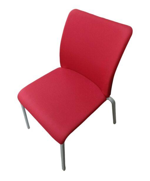 Chaise visiteur Eastside Steelcase d'occasion - design moderne, empilable, sans accoudoirs, coque en polypropylène, structure en acier chromé_0