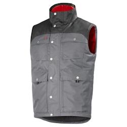 Lafont - Bodywarmer de travail mixte sans manches SHOVEL Gris / Noir Taille 2XL - XXL gris 3609705273305_0