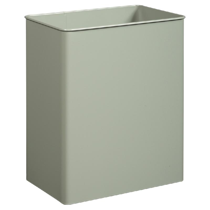 ROSSIGNOL Corbeille pivotante rectangulaire murale tourny - 27l - gris ciment_0