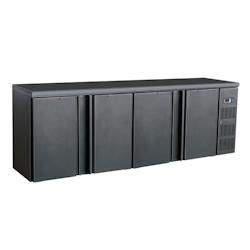 Arrière Bar Réfrigéré 698 L   Portes Pleines       R600a   Acier peint noir4698Pleine/battante 2542x513x860mm COMBISTEEL - noir acier COM-7450.0325_0