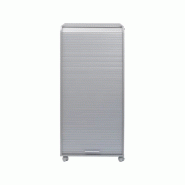 Armoire à rideaux ORGA neuf - 2 tiroirs - H140 cm - Aluminium - Structure en panneaux de particules mélaminés