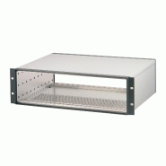 SCHROFF RatiopacPRO Coffret de montage en rack 19&quot;, blindage rétrofitable, 3 U, 84 CV, 255 mm