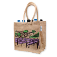 Sac réutilisable en fibre de jute sans lamination 280g/m2 - LE VIN