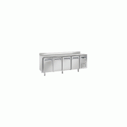 Desserte réfrigérée négative 4 portes adossée - Inox AISI 304 - 485L - DRMS04N