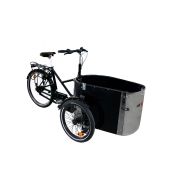 Triporteur électrique Nihola Cargo Open avec moteur pédalier Shimano E-Bike Systems