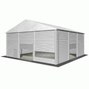 Entrepôt modulaire de stockage / structure en aluminium / toiture en pvc / système d'éclairage / système d'aération / système de chauffage