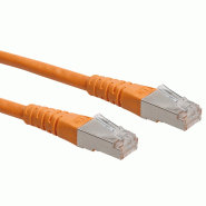 Cordon Cat.6 (Classe E) F/UTP AWG26, orange, 5 m