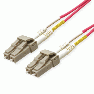 ROLINE Câble FO 50/125µm OM4, LC/LC, connecteurs Low-Loss, violet, 2 m
