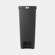 Poubelle à pédale StepUp -40 litres - Dark Grey - Tri simplifié - Système soft close - Sac poubelles PerfectFit inclus