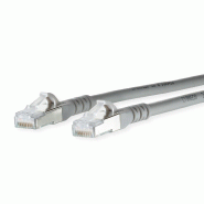 METZ CONNECT Cordon de brassage Cat.6A AWG 26, gris, 0,2 m