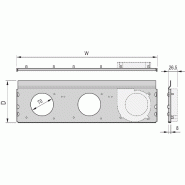 Unité de ventilation radiale SCHROFF RatiopacPRO AIR, 3 ventilateurs, 84 CV, 220 mm