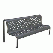 Banc mirage avec structure tubulaire et tôle  - VAD COLLECTIVITES