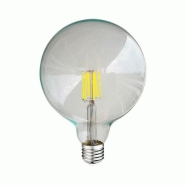 Ampoule LED fil COB globe G125 - E27 - 8W - 4000°K - claire - en boîte