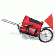 Remorque vélo/poussette 2 en 1 pour enfants Aosom vert 440-026GN