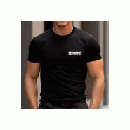 Tee shirt noir securite cooldry maille piquee - Militaires, Gendarmerie, Police et Sécurité