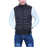 Doudoune gilet chauffant sans manche noir TM batterie incluse - IAN.M au  meilleur prix - KYMAXX