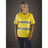 T-shirt col V haute visibilité Top Cool -  Réf: YHVJ910