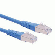 Cordon ROLINE Cat.6 (Classe E) S/FTP (PiMF), bleu, 10 m