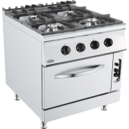 SELECLINE Cuisinière à gaz 600146818, 4 foyers, Four à gaz pas cher 