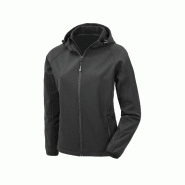 Veste softshell recyclée 3 couches à capuche femme -  Réf: R911F