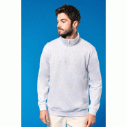 Sweat-shirt col zippé homme -  Réf: K478