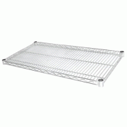 Étagère inox tablettes lisses 600x400x1800 à monter