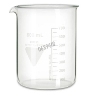 Bécher gradué 800 ml en verre borosilicaté forme basse