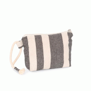 Pochette recyclée - Motifs rayés -  Réf: KI5705