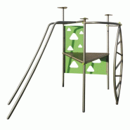 Trigonox Structure en Acier Inoxydable 1 Tour 90 cm - Jeu d'enfants pour enfants de 3 à 8 ans