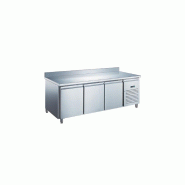 Desserte réfrigérée négative 3 portes adossée GN3201BTX - Inox AISI304 - Isolation 60mm - Volume 417 litres - Groupe ambiance +32°C