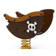 Jeu ressort bateau pirate pour aire de jeux pour enfant ELMOL046