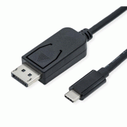 ROLINE Câble adaptateur type C - DisplayPort, v1.4, M/M, 3 m