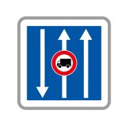 Panneau de signalisation indication de conditions particulières de circulation - C24aex.1