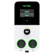 Borne de recharge double 22kW AUTEL MaxiCharger AC ULTRA - 4G - écran tactile - rapide et sécurisée