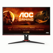 AOC 24G2SAE/BK écran plat de PC 60,5 cm (23.8&quot;) 1920 x 1080 pixels Full HD Noir, Rouge