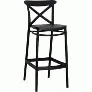 Tabouret CROSS en polypropylène pour extérieur - Référence 00670165WHI