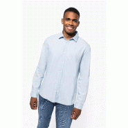 Chemise écoresponsable délavée coton twill homme -  Réf: KNS500