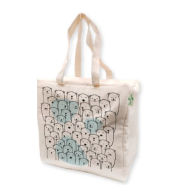 Sac réutilisable en toile de coton naturelle recyclée