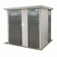 Toilette PMR - réf. 2023 - cabine avec 2 urinoirs et local technique