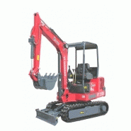 Mini-excavateur VT2500 - 2.5 tonnes - Moteur Yanmar 24 CV - Châssis chenillé agrandissable